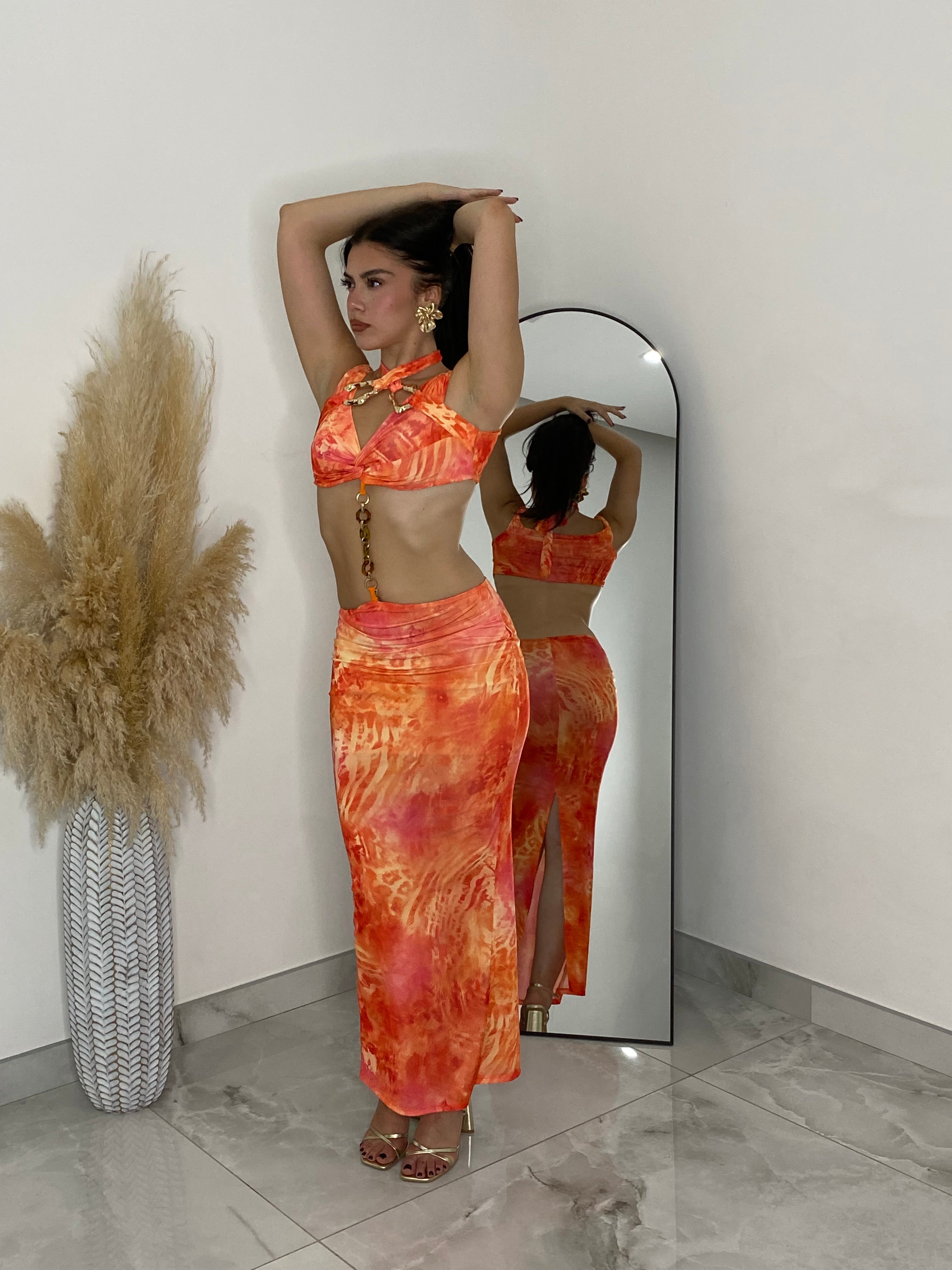 Abito “Sunset Flame Orange”