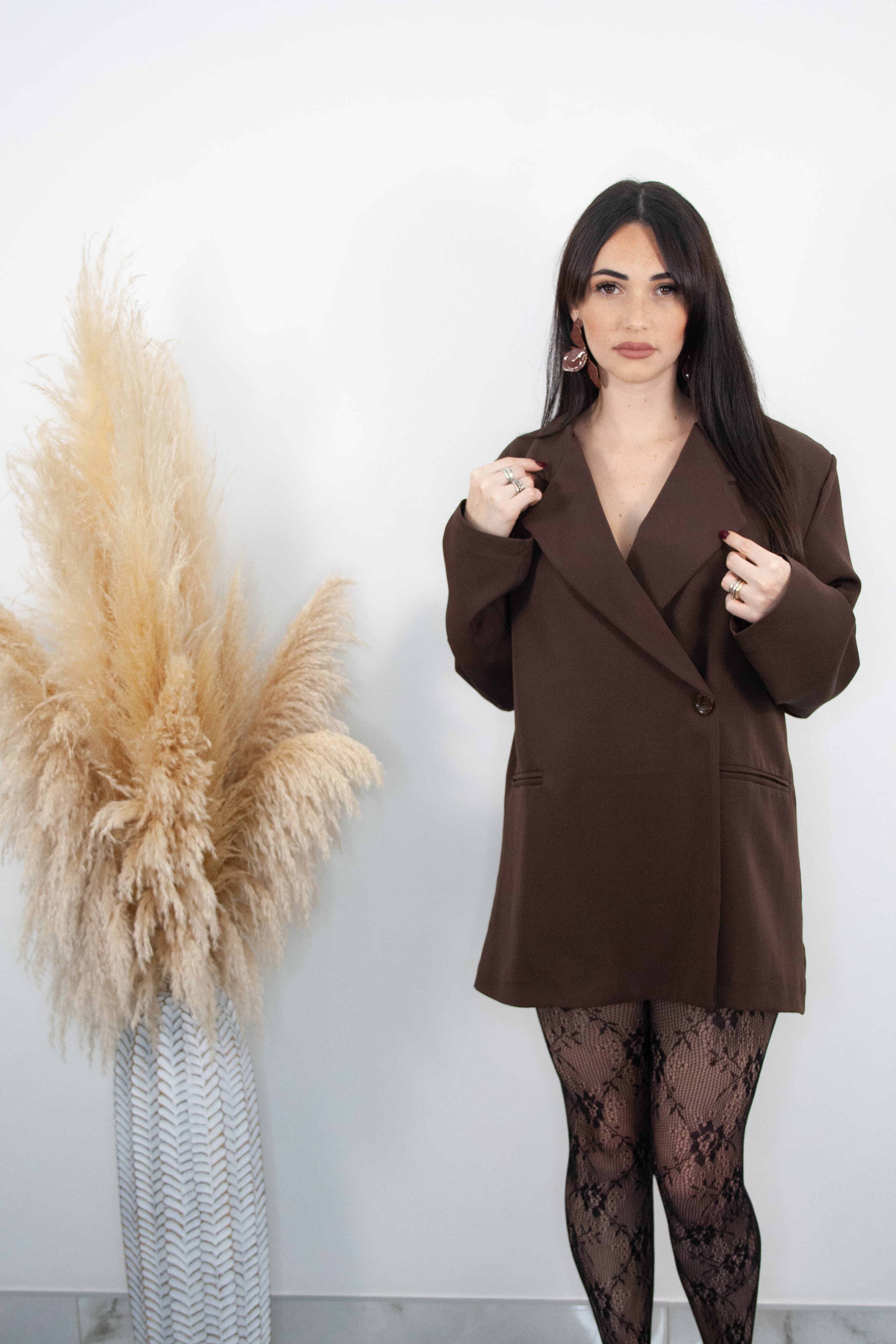 Blazer Roxane Marrone - Ma Chère