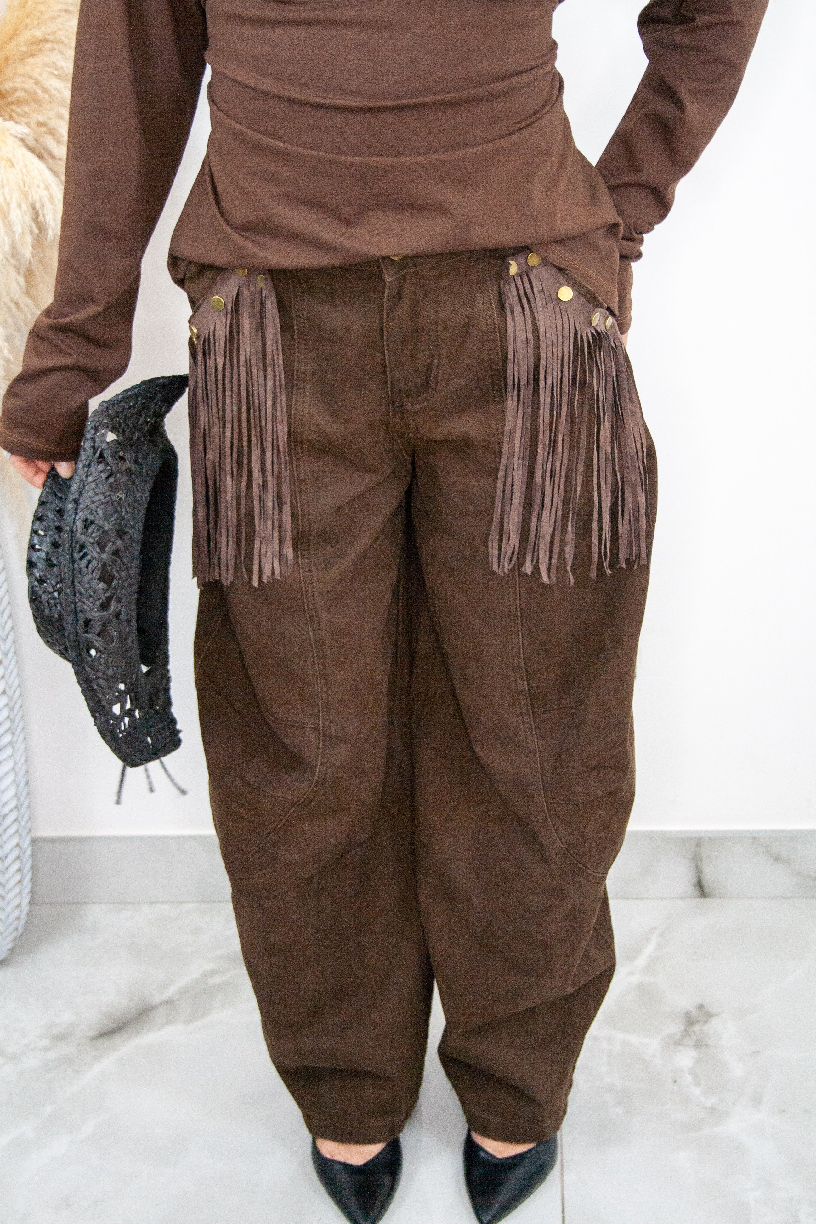 Pantalone Texas marrone