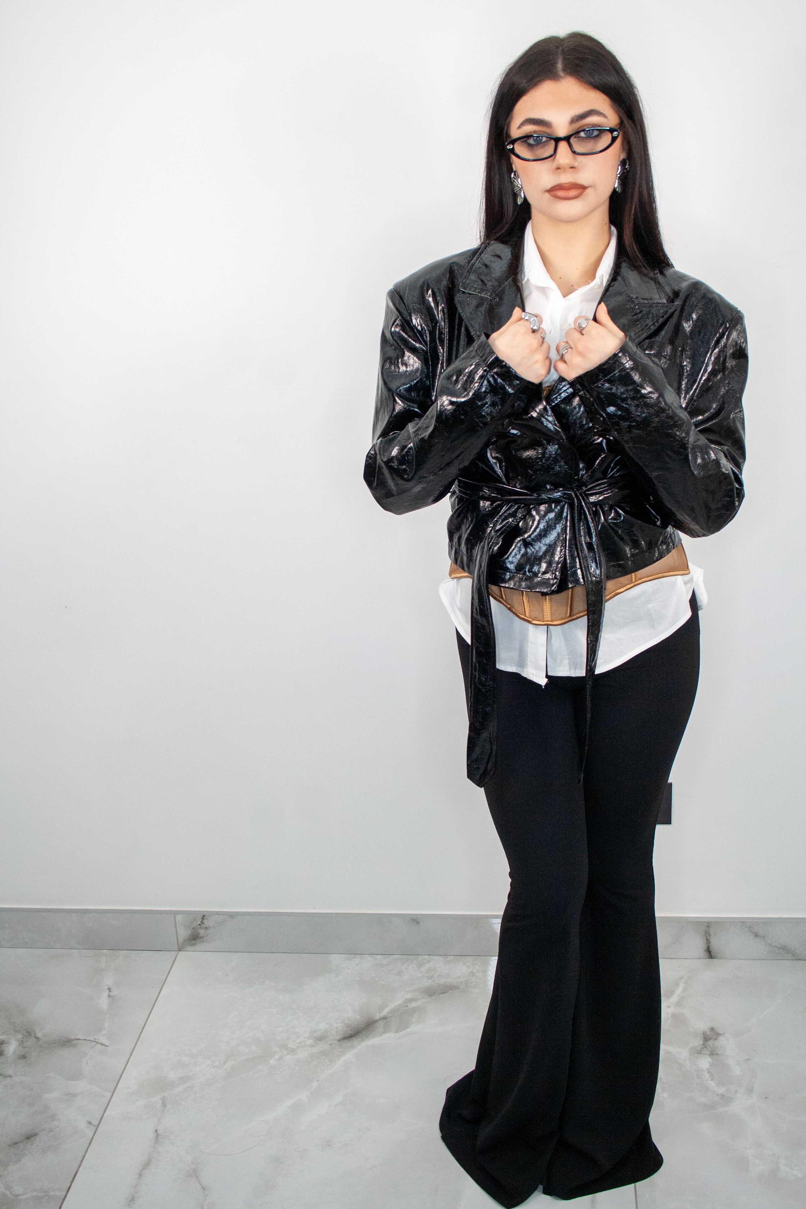 Giubbotto in ecopelle-Ma Chère