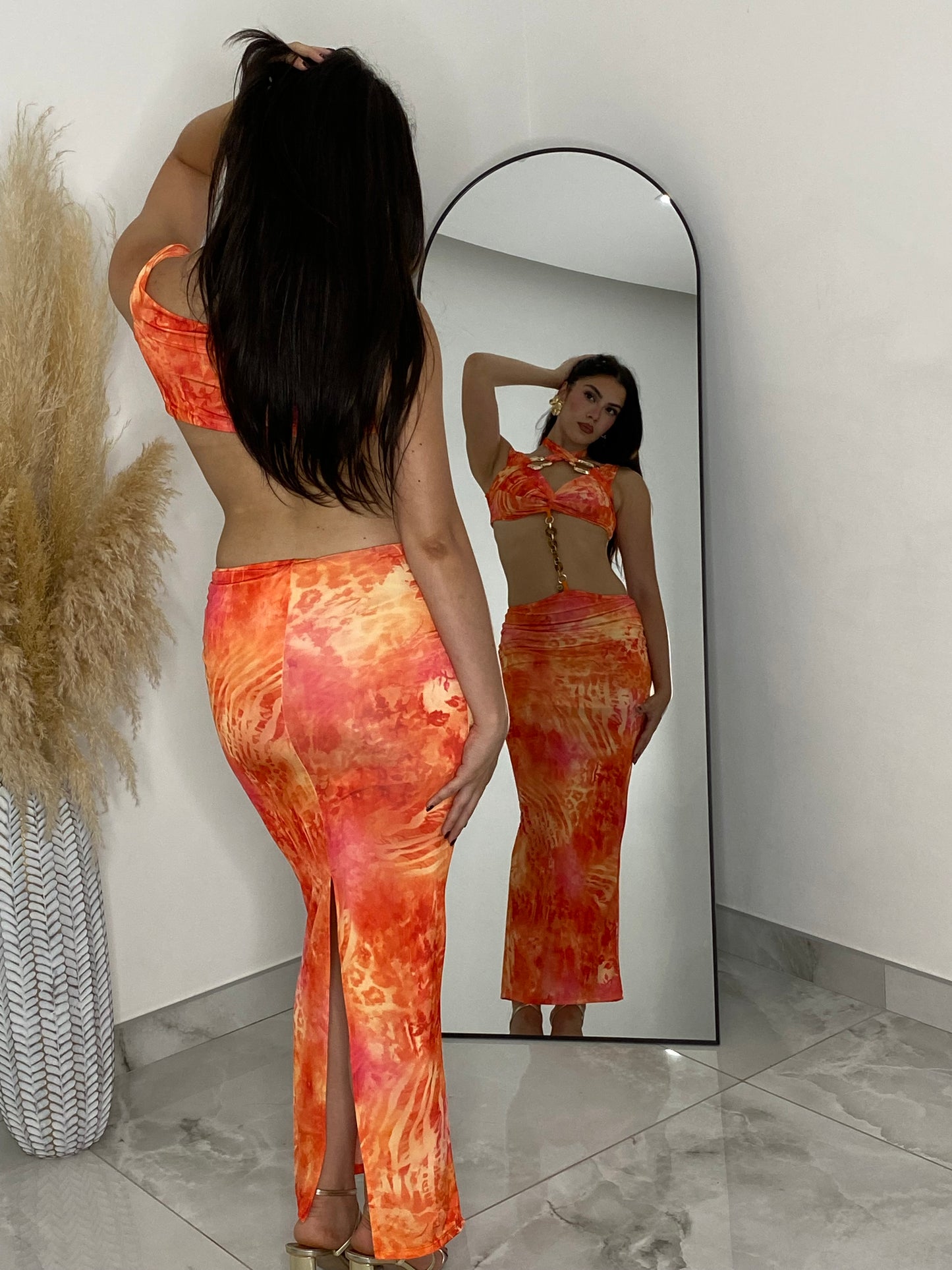Abito “Sunset Flame Orange”
