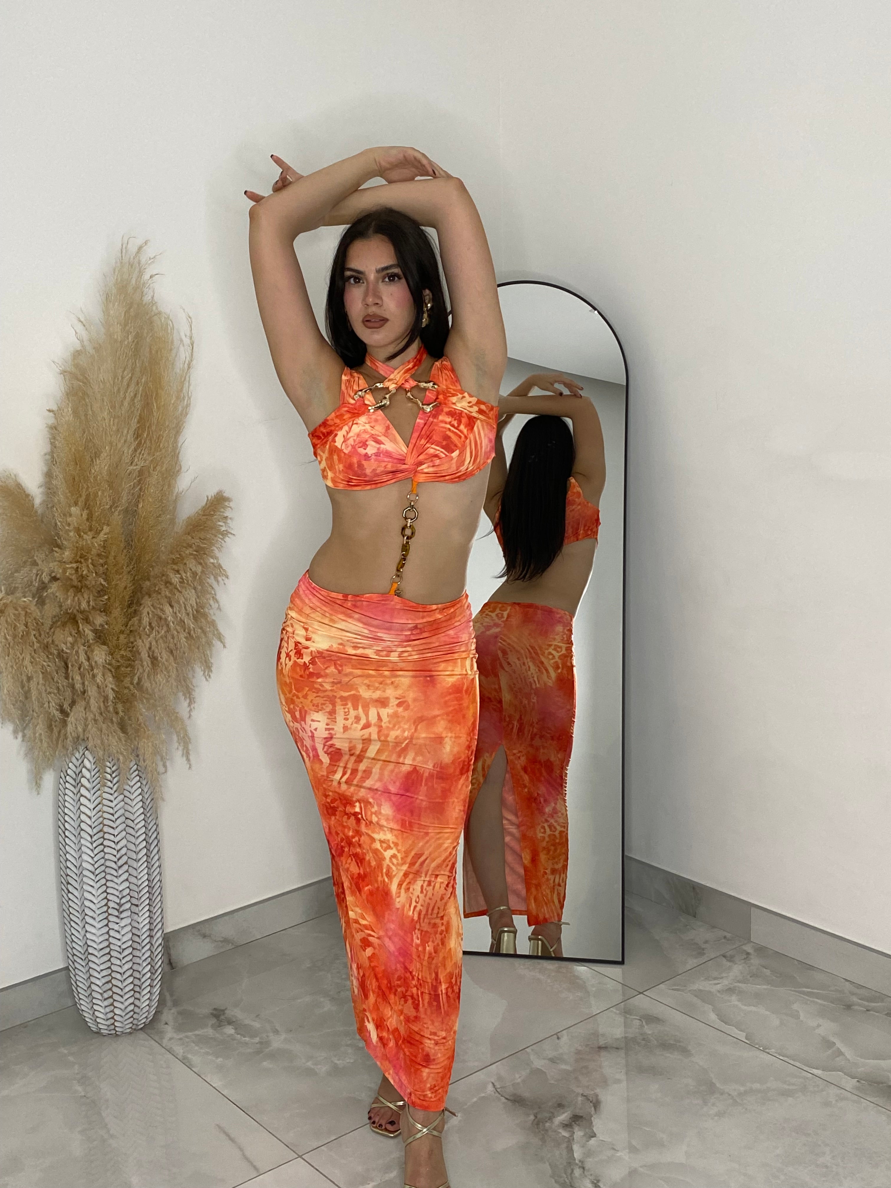 Abito “Sunset Flame Orange”