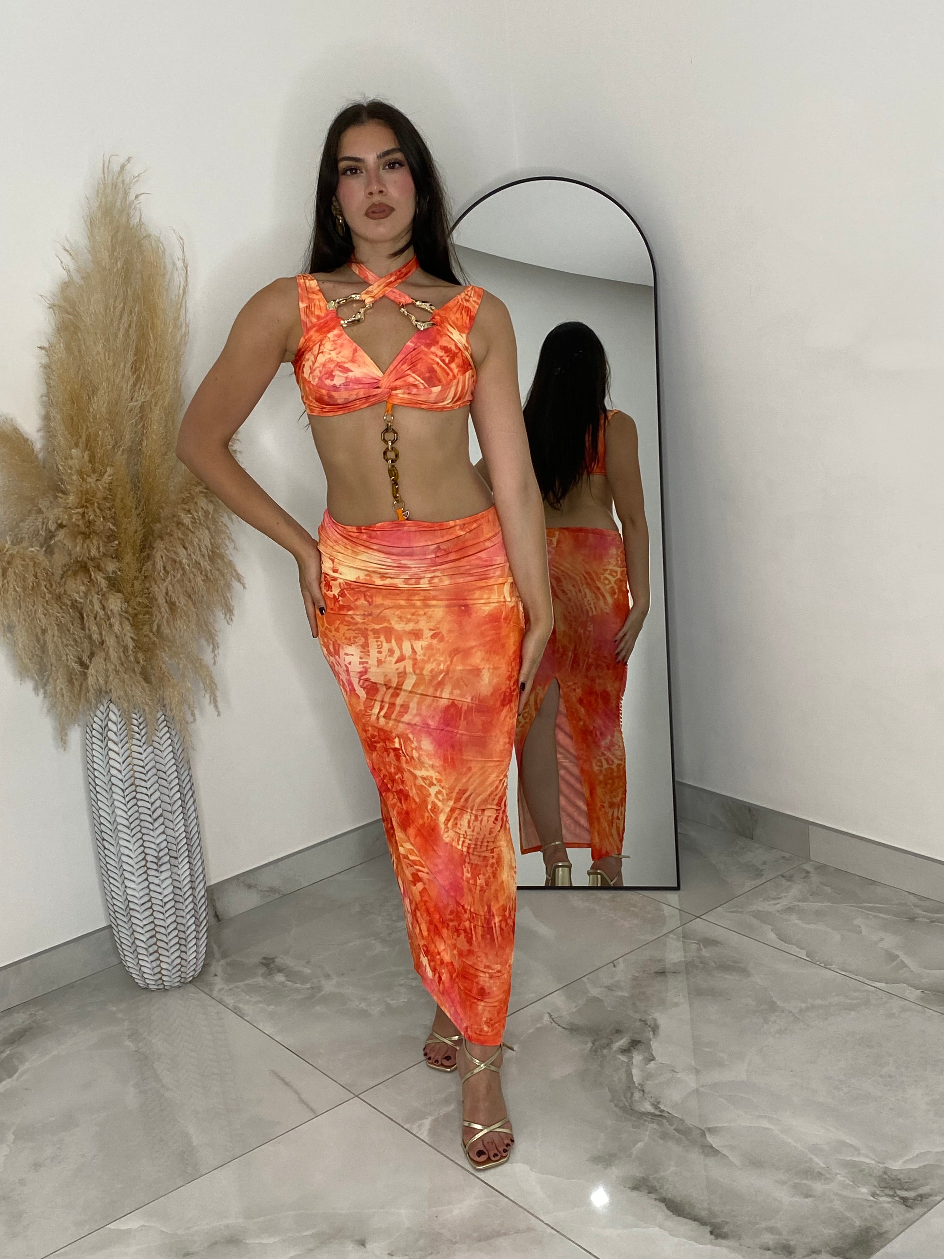 Abito “Sunset Flame Orange”