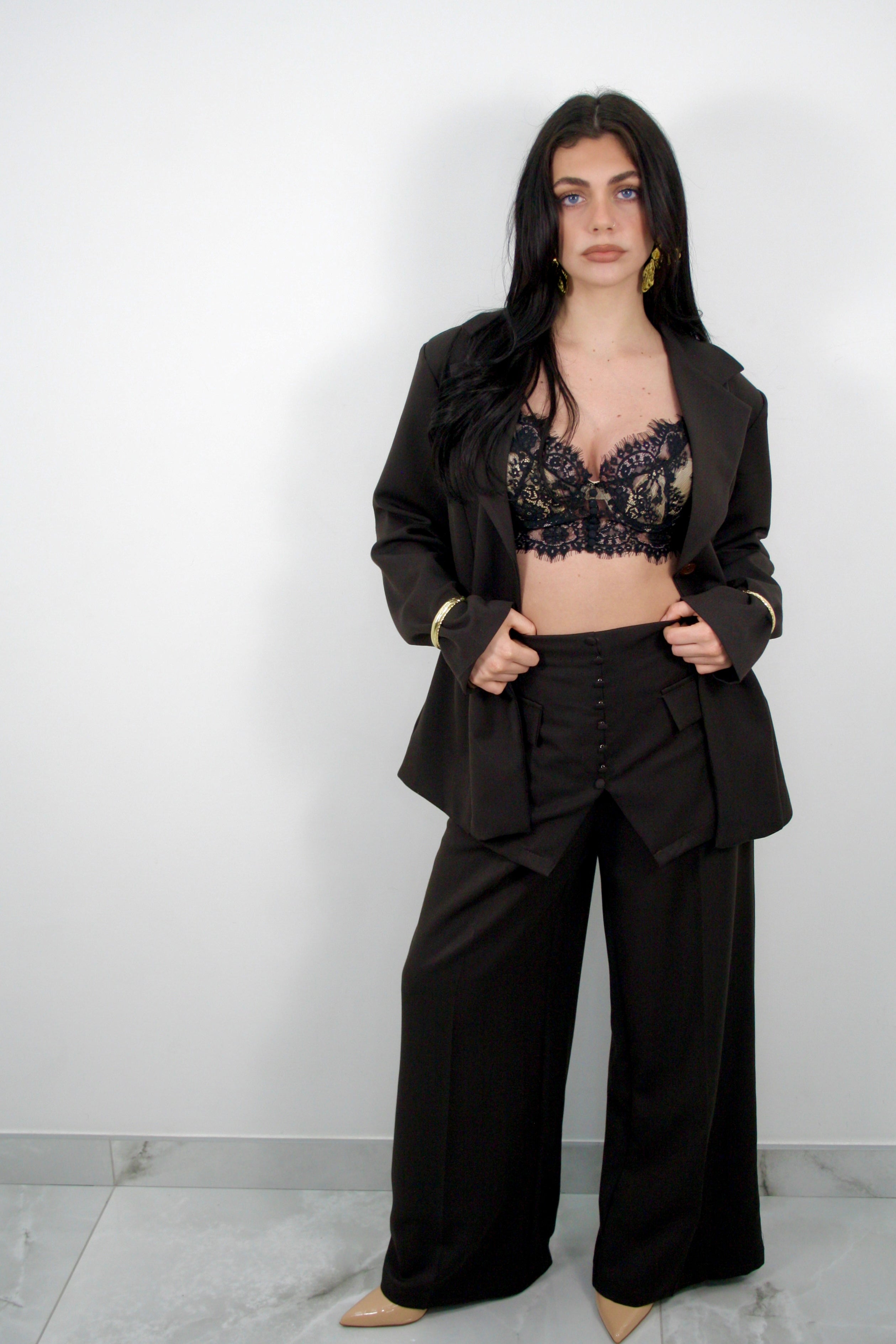 Tailleur Valentine 3 pezzi marrone