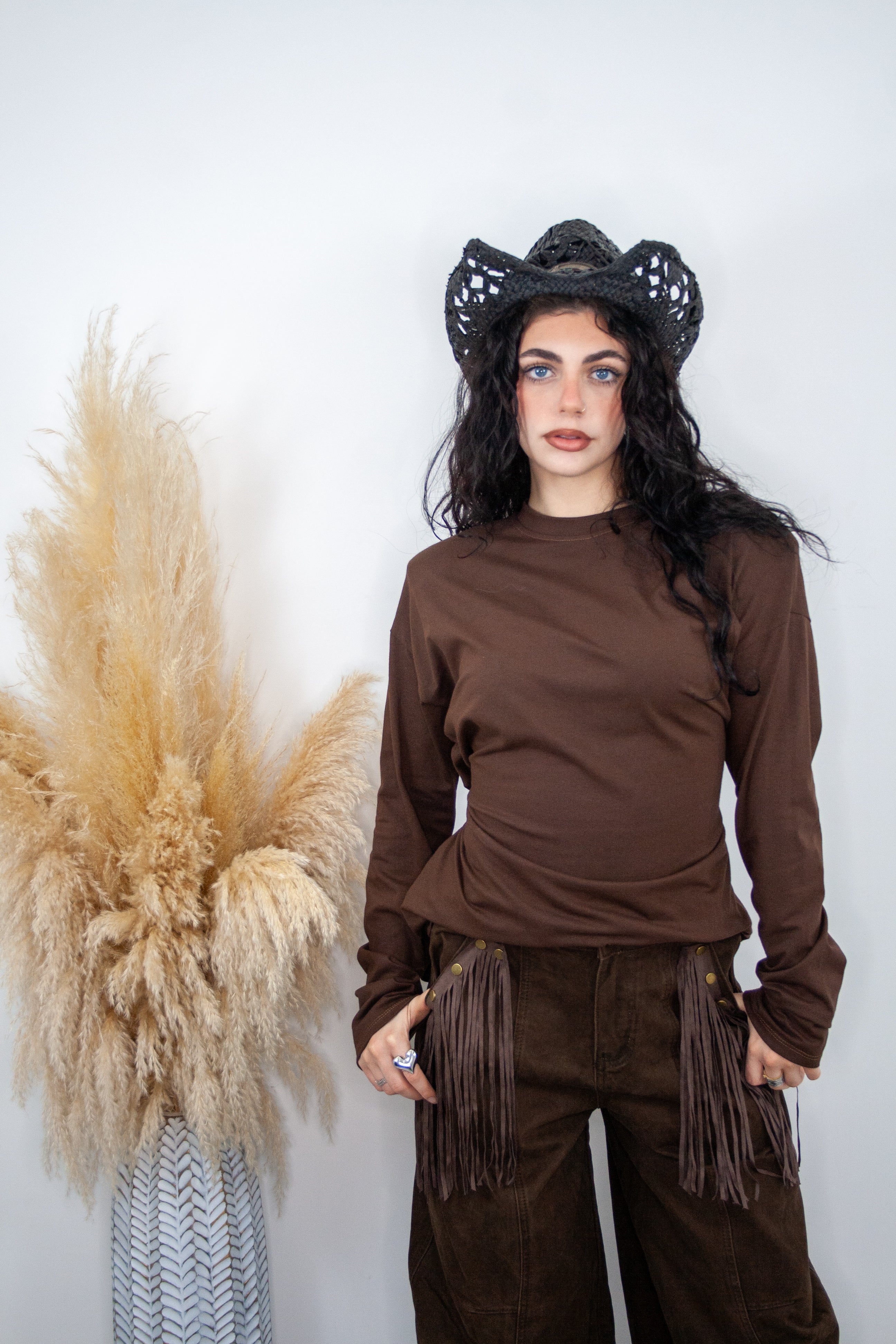 Pantalone Texas marrone