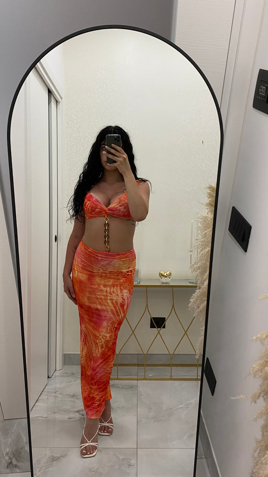 Abito “Sunset Flame Orange”
