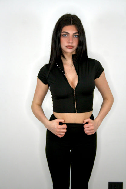 Set coordinato Perla nero 2 pezzi