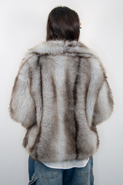 Eco pelliccia Jenevieve cenere