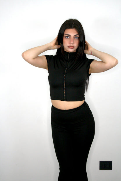 Set coordinato Perla nero 2 pezzi