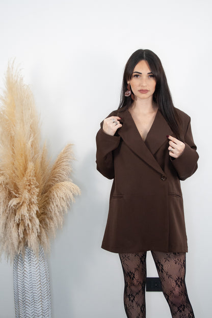 Blazer Roxane Marrone - Ma Chère