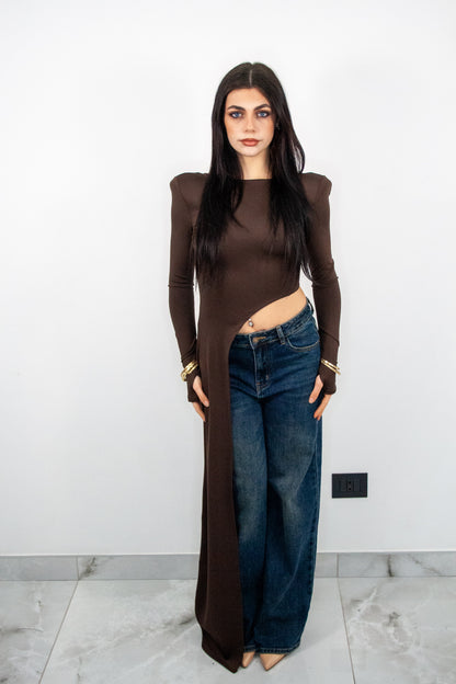 Jeans straight fit scuro