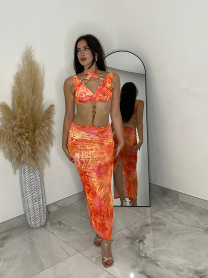 Abito “Sunset Flame Orange”