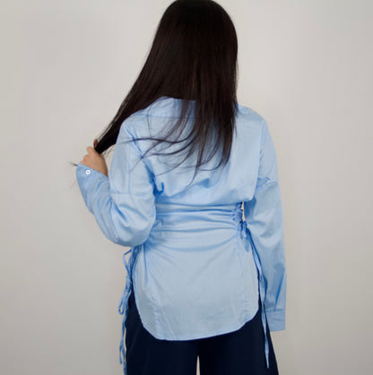 Camicia “Strings” azzurra