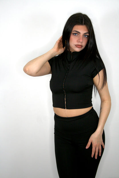 Set coordinato Perla nero 2 pezzi
