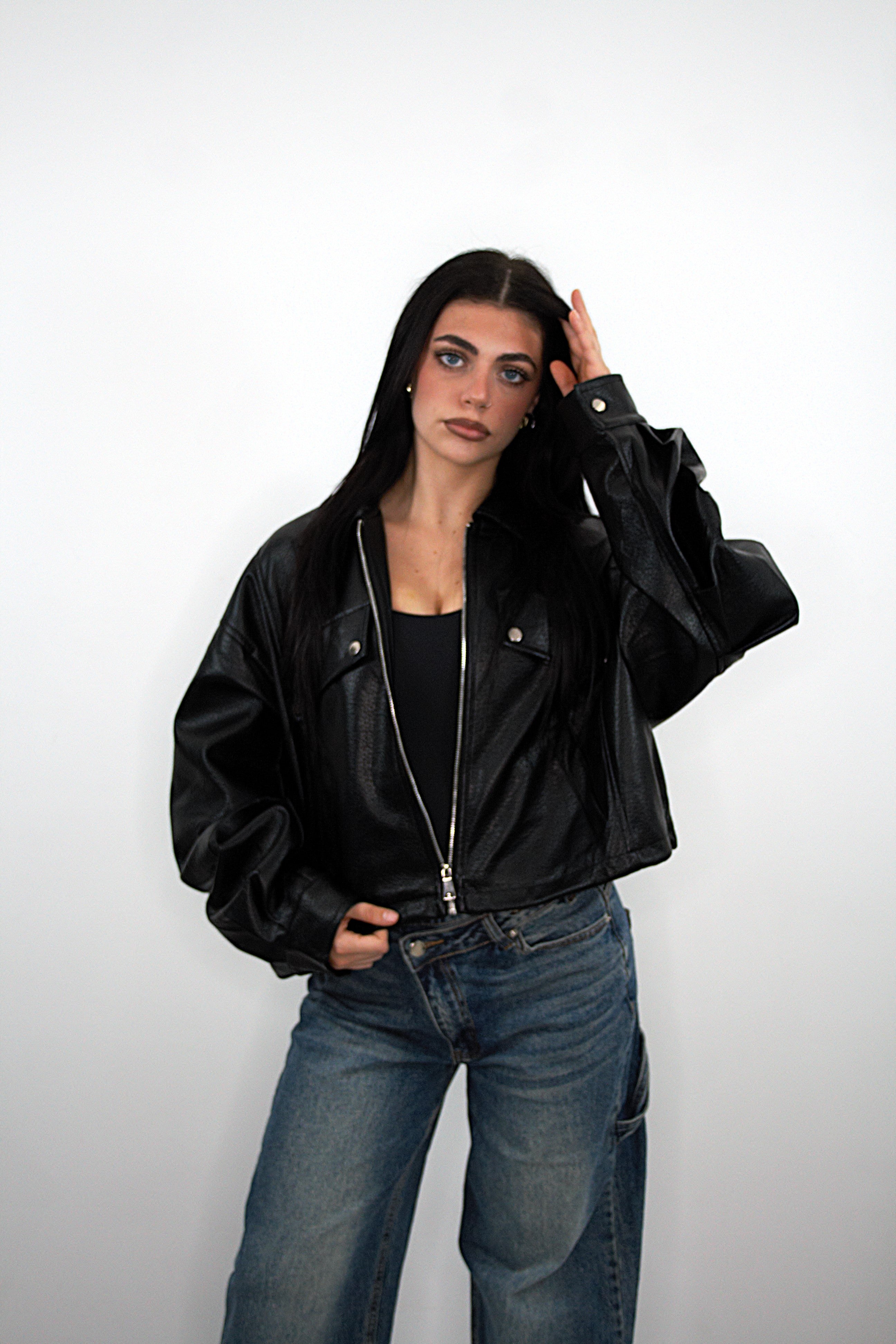 Giacca Urban in ecopelle