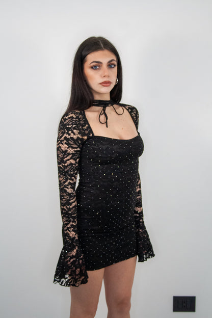 Abito corto Emiliè con punti luce - Ma Chère