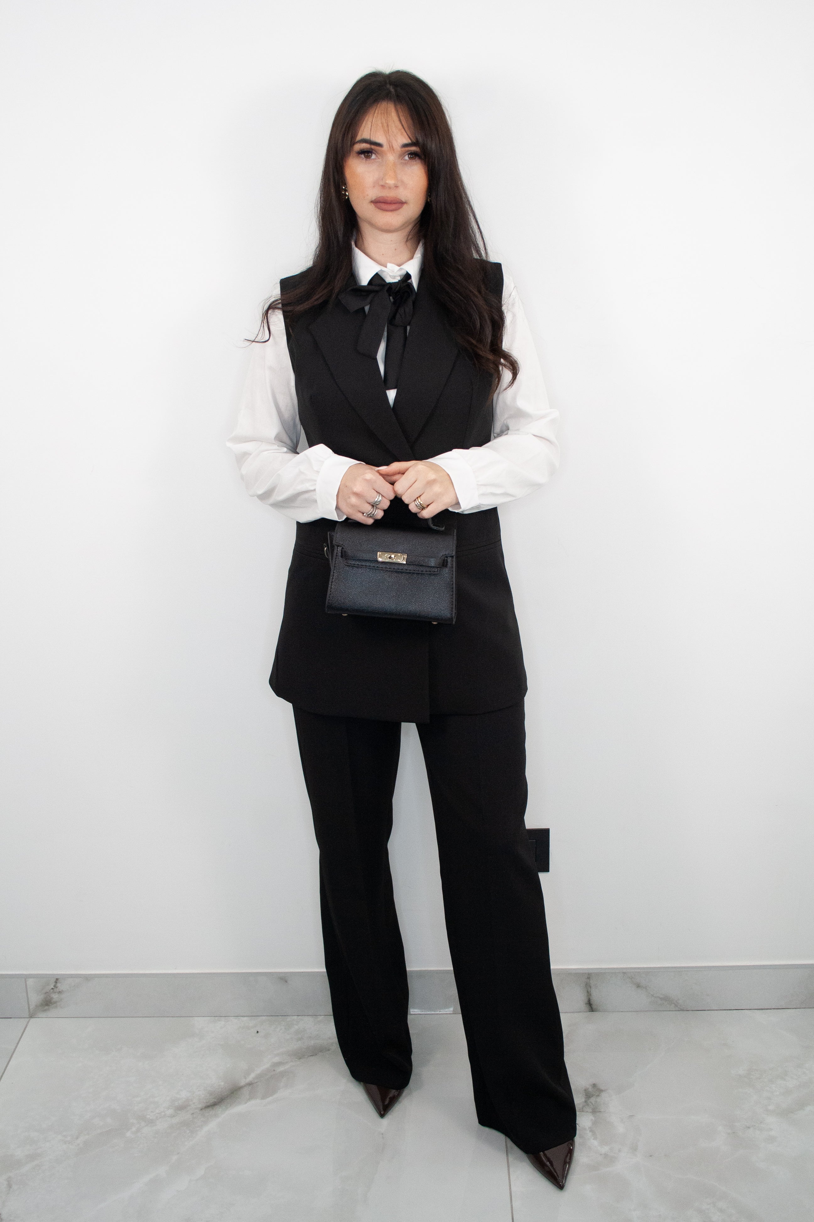 Tailleur “Power Sky”