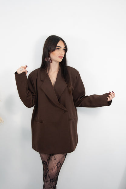 Blazer Roxane Marrone - Ma Chère