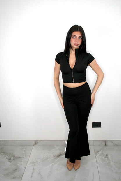 Set coordinato Perla nero 2 pezzi