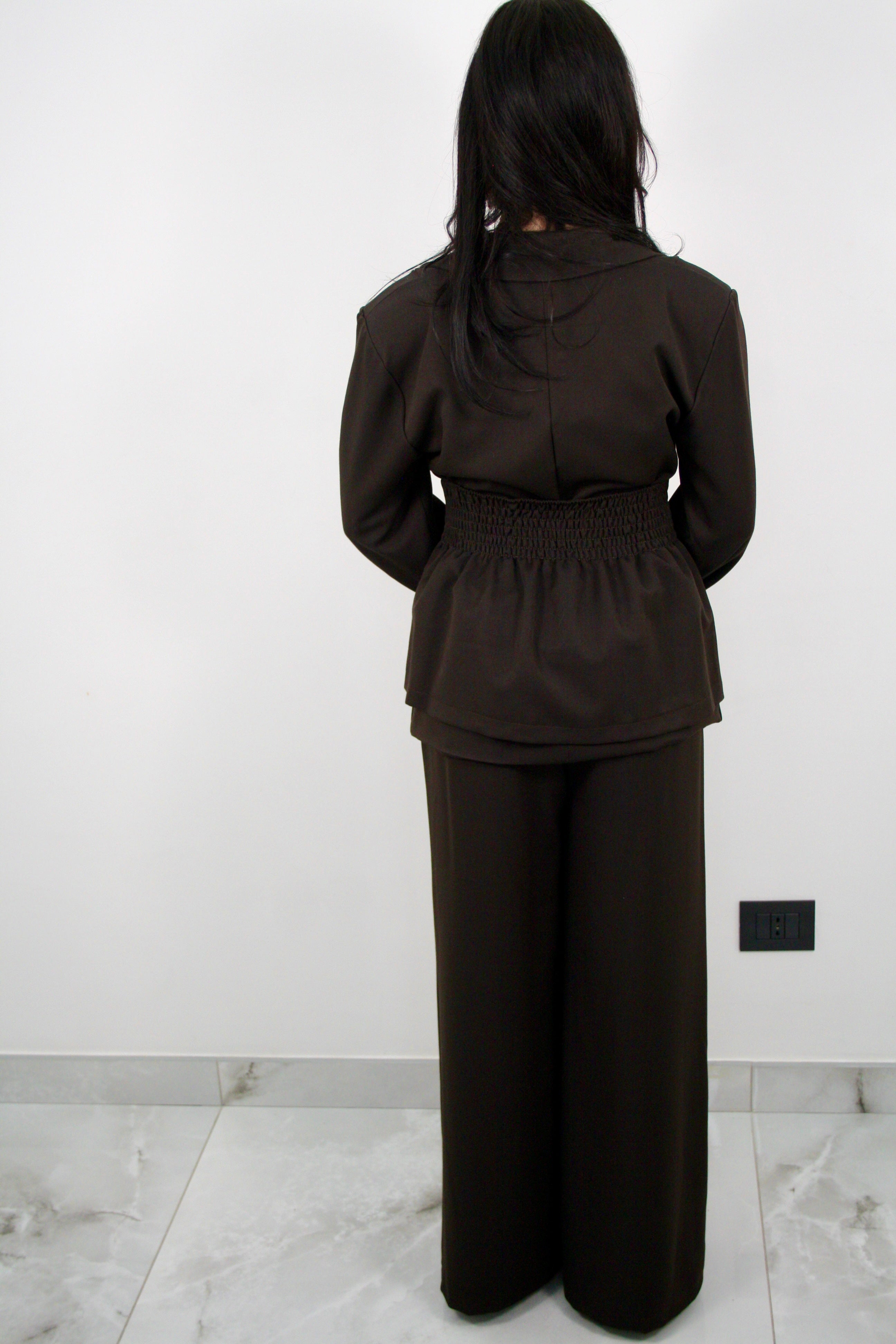 Tailleur Valentine 3 pezzi marrone