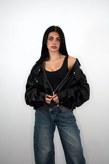 Giacca Urban in ecopelle