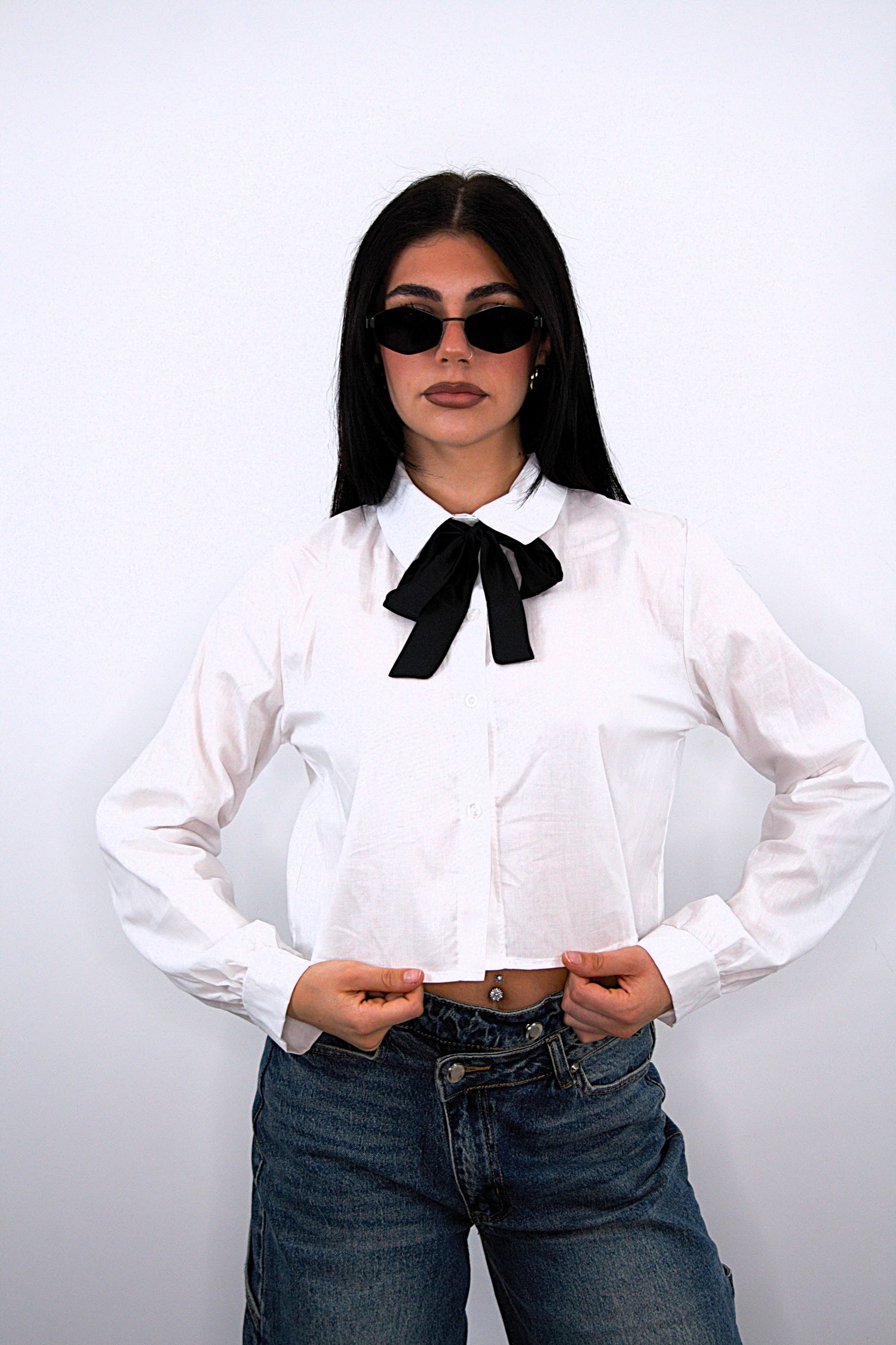 Camicia “Chery” bianca corta