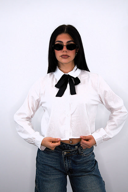 Camicia “Chery” bianca corta