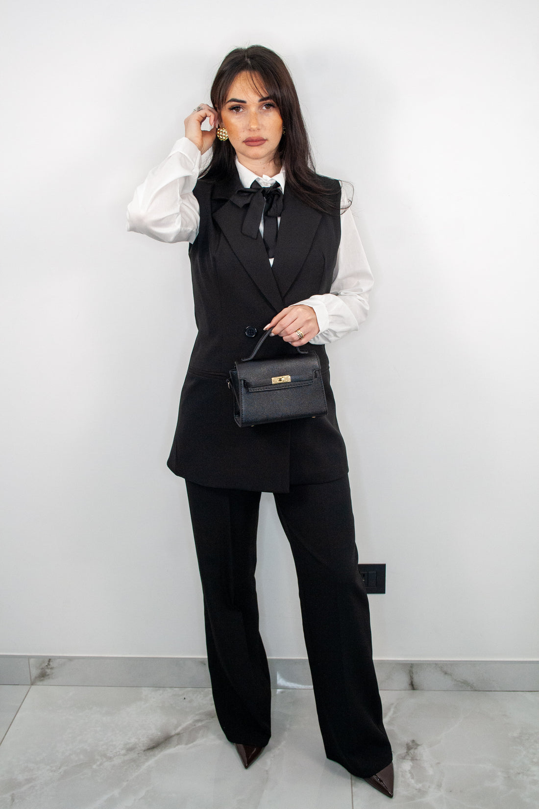 Tailleur “Power Sky”