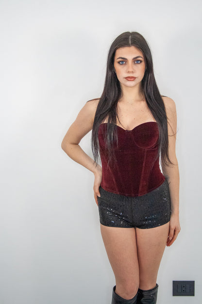 Short culotte in paillettes - Ma Chère