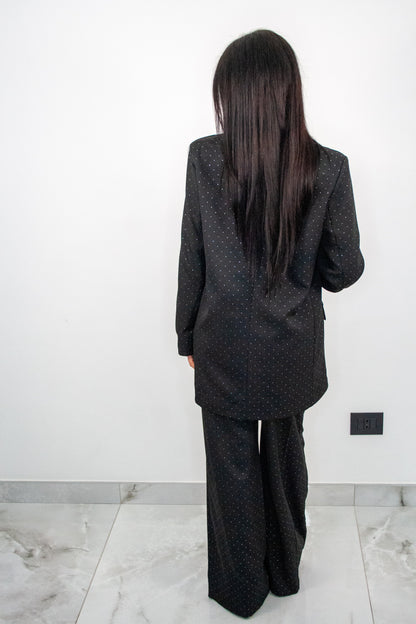 Tailleur Luce in doppio petto con punti luce - Ma Chère